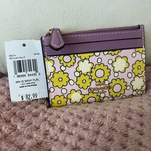 Coach Skinny Mini Floral ID Case